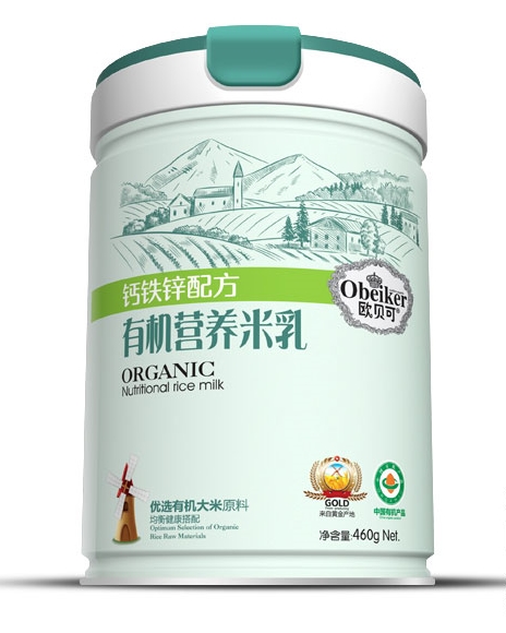 歐貝可有機(jī)米乳鈣鐵鋅配方（聽裝）