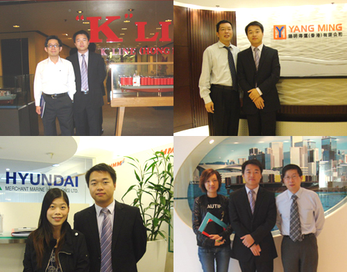 錦程物流深圳分公司拜訪香港船東建立穩固合作關系